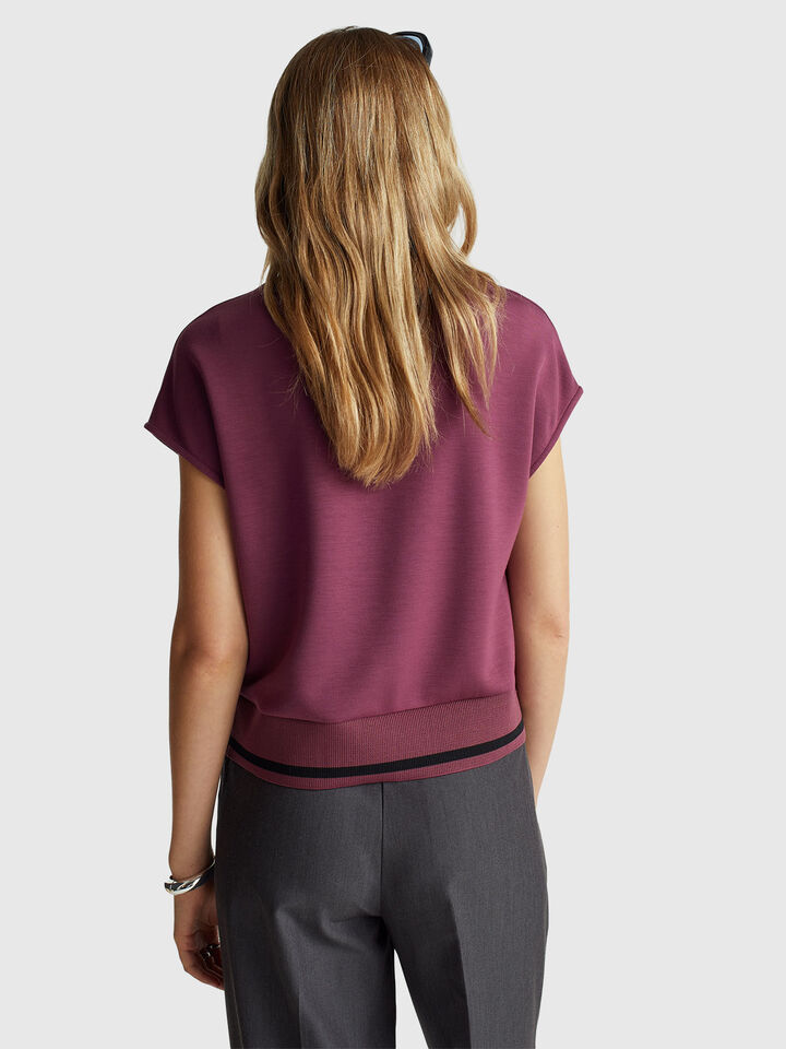SLEEVELESS SWEATER Mujer image number 2